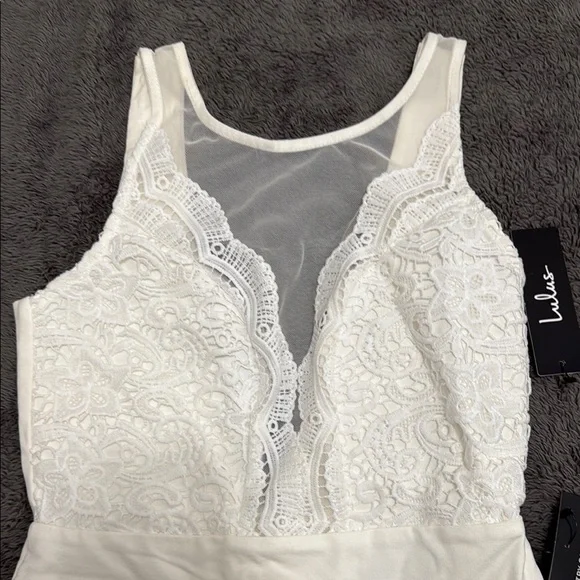 Lulu's Ivory Lace Dress - Picture 3 of 5